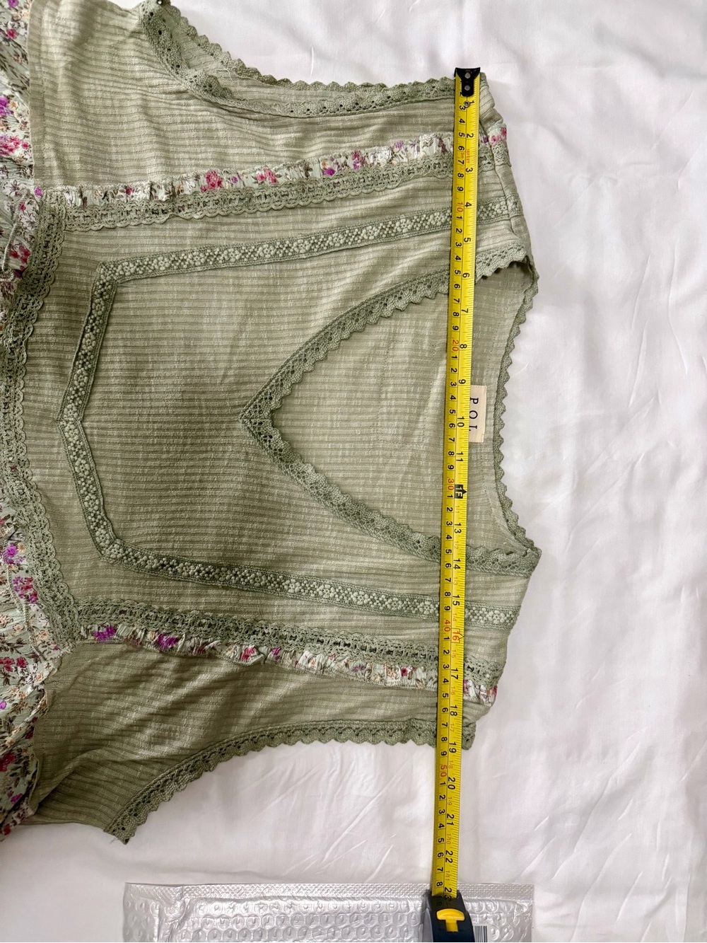 POL Olive Floral Wide-Leg Pant-Set with Pink Accents - Picture 4 of 8